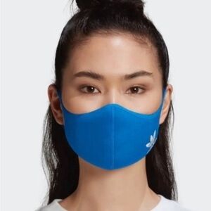 Adidas Blue Face Mask with Logo x 3